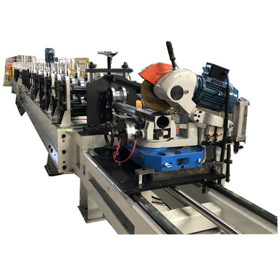 Rolling Shutter Door Interlocked Tube Roll Forming Machine cho sản xuất ống hình tám