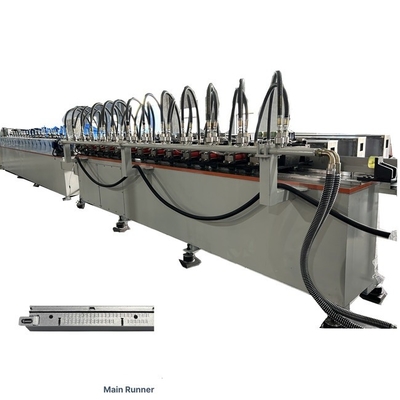 Galvanized Light Steel Keel Hệ thống trục treo trần T Grid Rolling Forming Machine