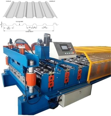 Máy hình thành tấm ván mái hộp kim loại được điều khiển bởi PLC