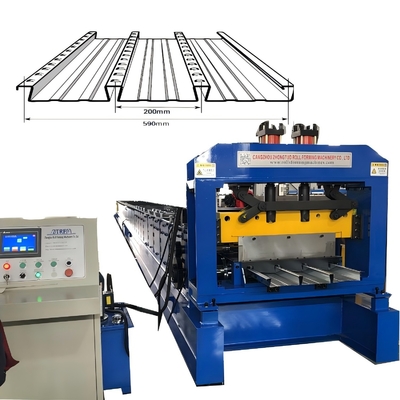 tốc độ cao Dovetail hình dạng sàn thép Decking cuộn hình thành máy