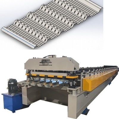 Máy tạo hình lăn tấm thép với máy cắt trước thủy lực để hiệu quả