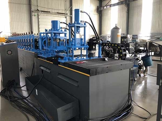 Máy hình thành cuộn kênh mặt trời Strut Stent U Bracket Solar Panel Mounting Structure Making Machine