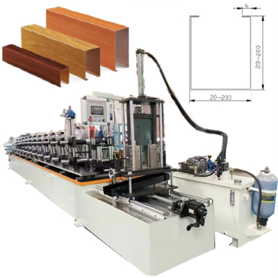 Máy cuộn hồ sơ ống nhôm Baffle cho việc làm cho các dải trang trí trần nhà